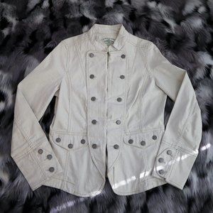 Cream Corduroy U.S. Polo Assn. Military Jacket